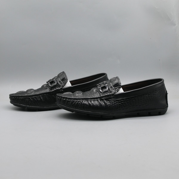 Elegáns férfi mokaszinok öko bőrből