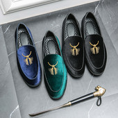 Modes vīriešu kurpes ar smailiem purngaliem ar izšuvumiem