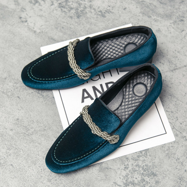 Velúr lekerekített naplopók férfiaknak új modell