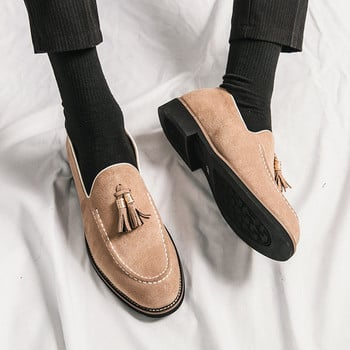 Ανδρικά βρετανικού στιλ Eco Suede Lace Up Loafers