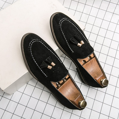Ανδρικά βρετανικού στιλ Eco Suede Lace Up Loafers
