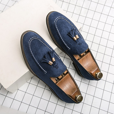 Ανδρικά βρετανικού στιλ Eco Suede Lace Up Loafers