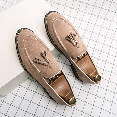 Ανδρικά βρετανικού στιλ Eco Suede Lace Up Loafers