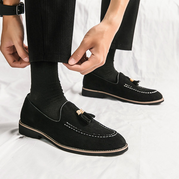 Ανδρικά βρετανικού στιλ Eco Suede Lace Up Loafers