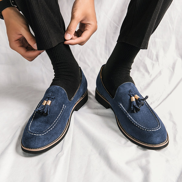 Ανδρικά βρετανικού στιλ Eco Suede Lace Up Loafers