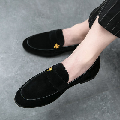 Eleganti mokasīni no eko zamšādas ar metāla elementu