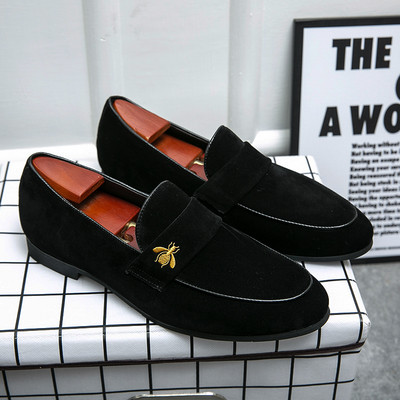 Eleganti mokasīni no eko zamšādas ar metāla elementu