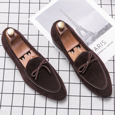 Ανδρικά κομψά loafers με κορδέλα