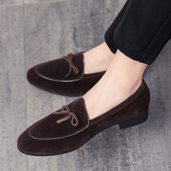 Ανδρικά κομψά loafers με κορδέλα