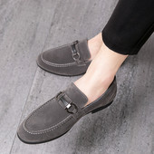 Vīriešu mokasīni trīs krāsās ar metāla elementu