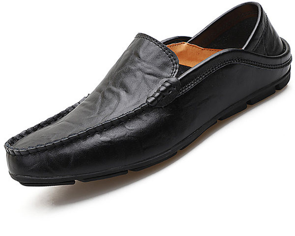 Ανδρικά μοκασίνια από οικολογικό δέρμα με επίπεδη σόλα