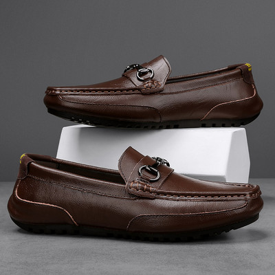 Ανδρικά casual δερμάτινα loafers