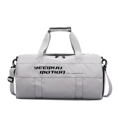 Αθλητική τσάντα σε δύο χρώματα - με επιγραφή