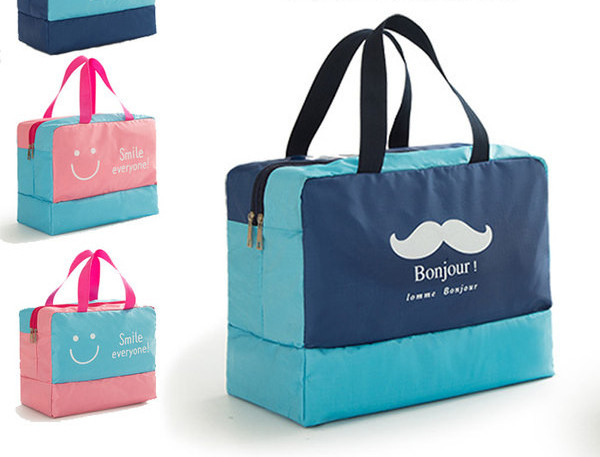 Vandeniui atsparus nešiojamas kelioninis krepšys su spauda