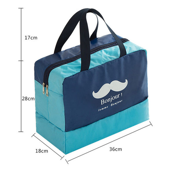 Vandeniui atsparus nešiojamas kelioninis krepšys su spauda