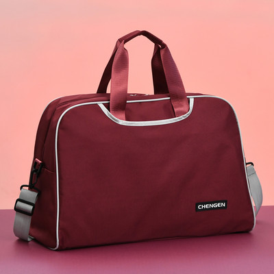 Tekstila ceļojumu soma vīriešiem un sievietēm ar garu rokturi