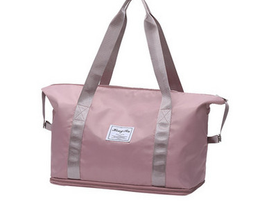 Τσάντα ταξιδιού με στάμπα και χερούλι