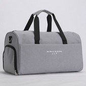 Tekstila monohromatiska ceļojumu soma ar sānu kabatu