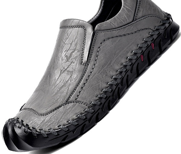 Vīriešu mokasīni no eko ādas divās krāsās