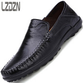 Férfi eco bőr mokaszin, elegáns modell