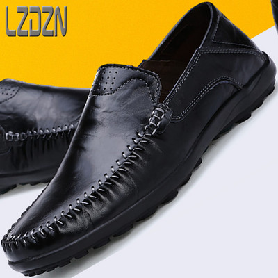 Férfi eco bőr mokaszin, elegáns modell