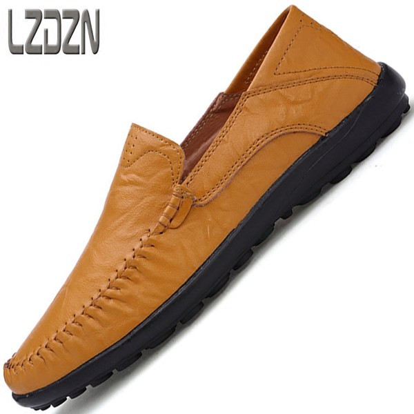 Férfi eco bőr mokaszin, elegáns modell