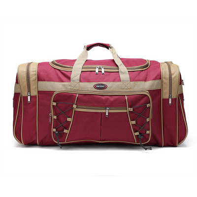 Τσάντα πάνινη με μπροστινή τσέπη και μακρύ χερούλι