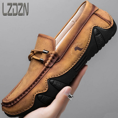 Eko bőrből készült alkalmi modell férfi mokaszinok