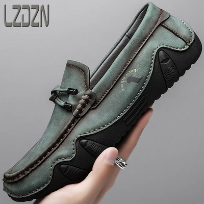 Eko bőrből készült alkalmi modell férfi mokaszinok