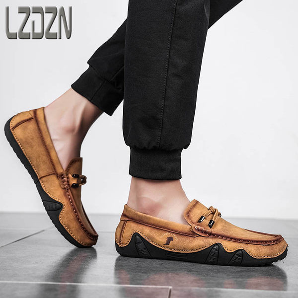 Eko bőrből készült alkalmi modell férfi mokaszinok