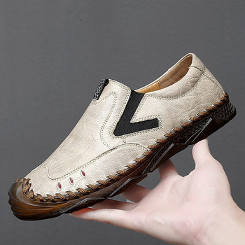 Νέο μοντέλο δερμάτινα loafers για άνδρες με επίπεδη σόλα