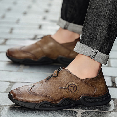 Ανδρικά μοκασίνια από οικολογικό δέρμα - πολλά μοντέλα