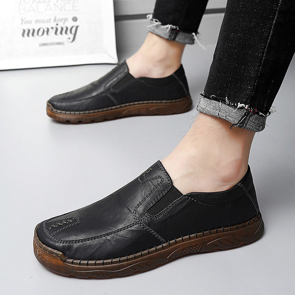 Novi model muških cipela od eko kože - crne i braon boje