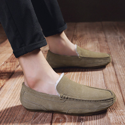 Ανδρικά μοκασίνια με φόδρα