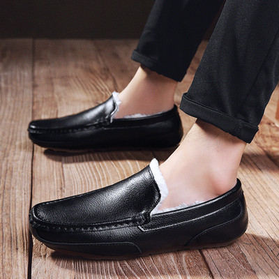 Ανδρικά μοκασίνια με φόδρα