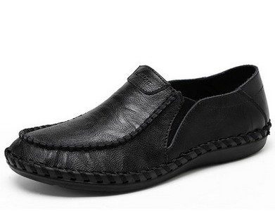 Κλασικά μοντέλα δερμάτινα loafers για άνδρες με επίπεδη σόλα