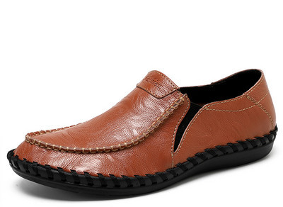 Κλασικά μοντέλα δερμάτινα loafers για άνδρες με επίπεδη σόλα