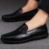 Tiszta férfi mokaszinok öko bőrből