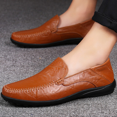 Tiszta férfi mokaszinok öko bőrből