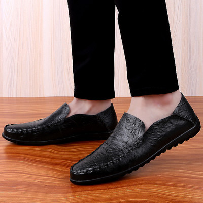 Vīriešu ikdienas apģērbs - melni loafers