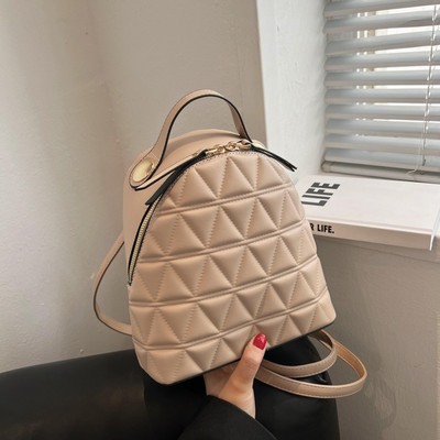 Jauna modeļa sieviešu mugursoma ar plecu rokturiem - eko āda