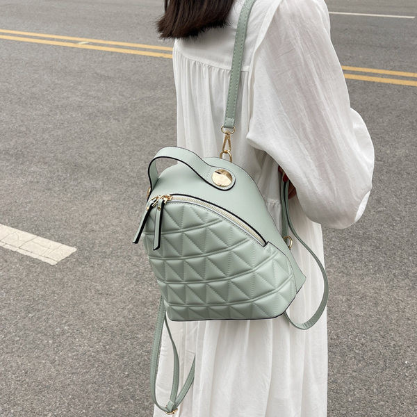 Jauna modeļa sieviešu mugursoma ar plecu rokturiem - eko āda