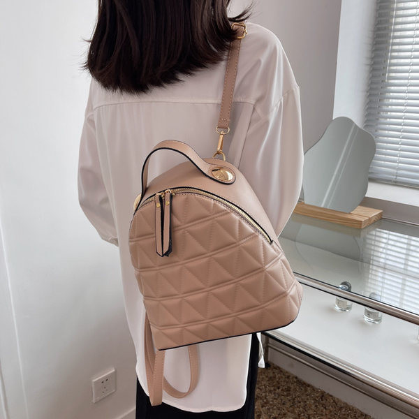 Jauna modeļa sieviešu mugursoma ar plecu rokturiem - eko āda