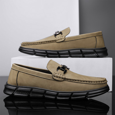 Svečane muške mokasine od eko kože sa metalnim elementima