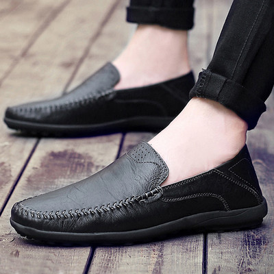 Vīriešu mokasīni no eko ādas - trīs krāsas