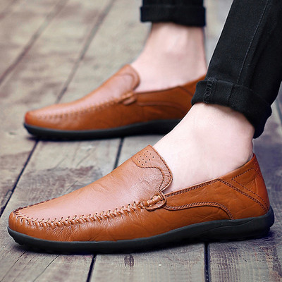 Vīriešu mokasīni no eko ādas - trīs krāsas