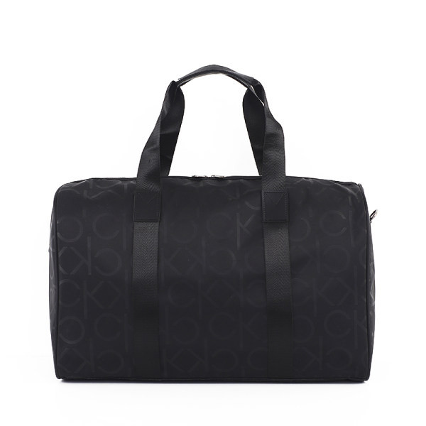 Juodas kelioninis krepšys su kišene