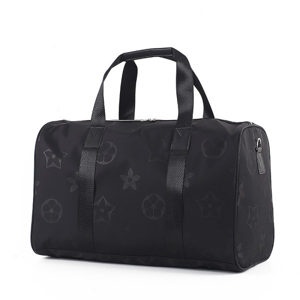 Juodas kelioninis krepšys su kišene