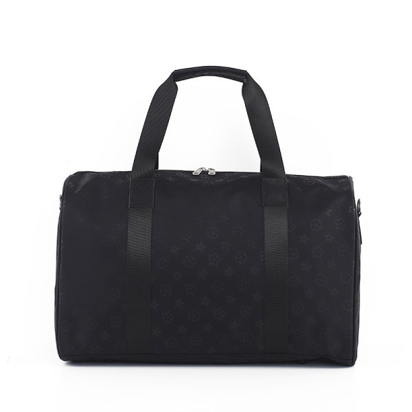 Juodas kelioninis krepšys su kišene