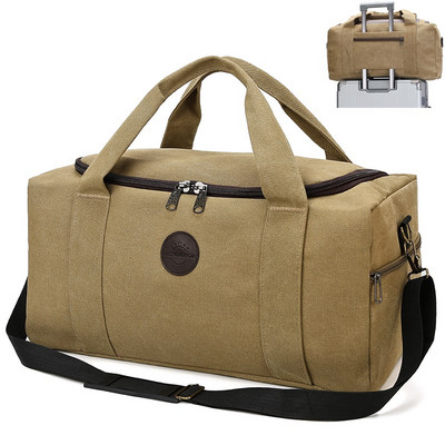 Ceļojumu soma ar garu rokturi un rāvējslēdzēju